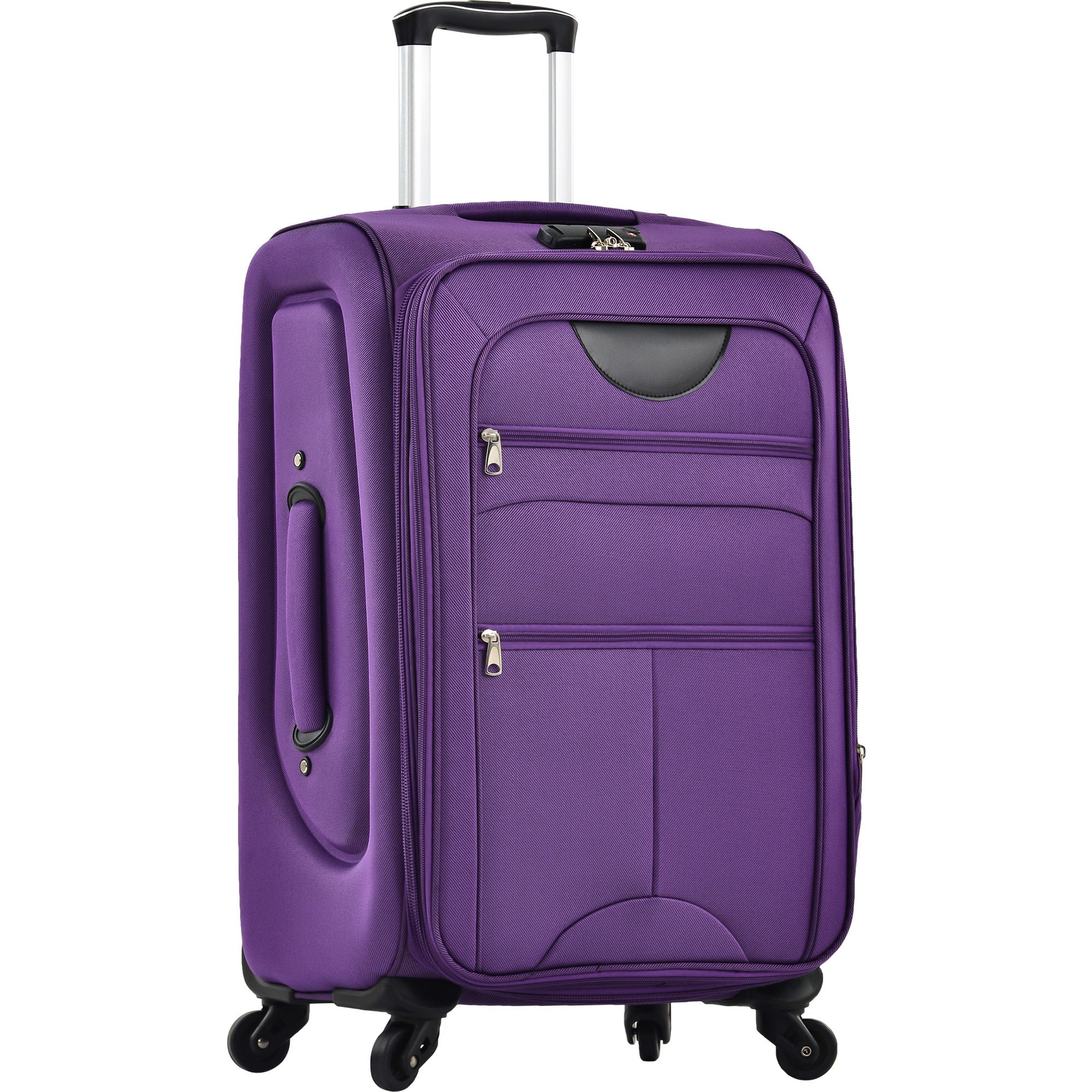 3-Piece Lightweight Expandable Softside Spinner Luggage Set