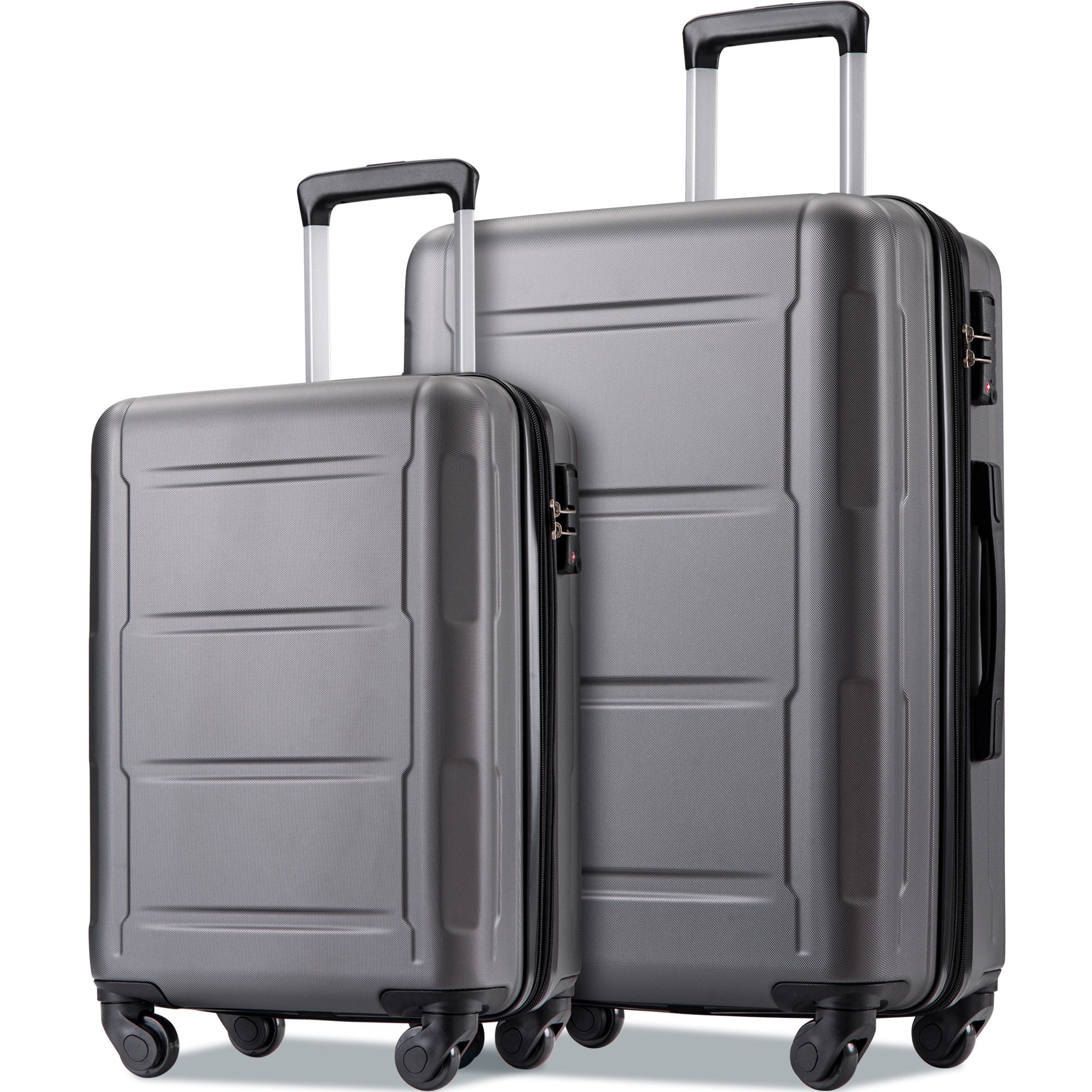 2-Piece Expandable Spinner Luggage Set with TSA Lock