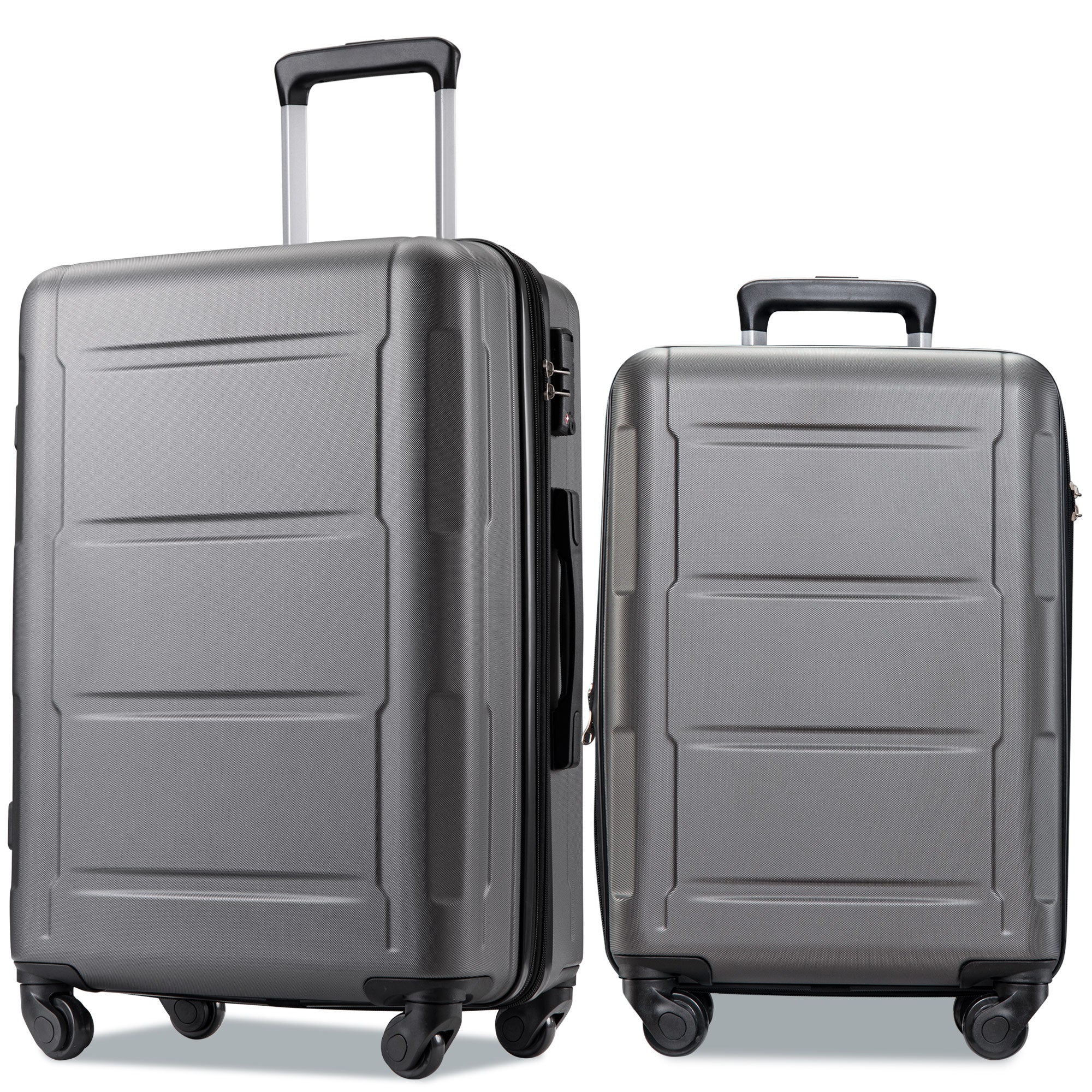 2-Piece Expandable Spinner Luggage Set with TSA Lock