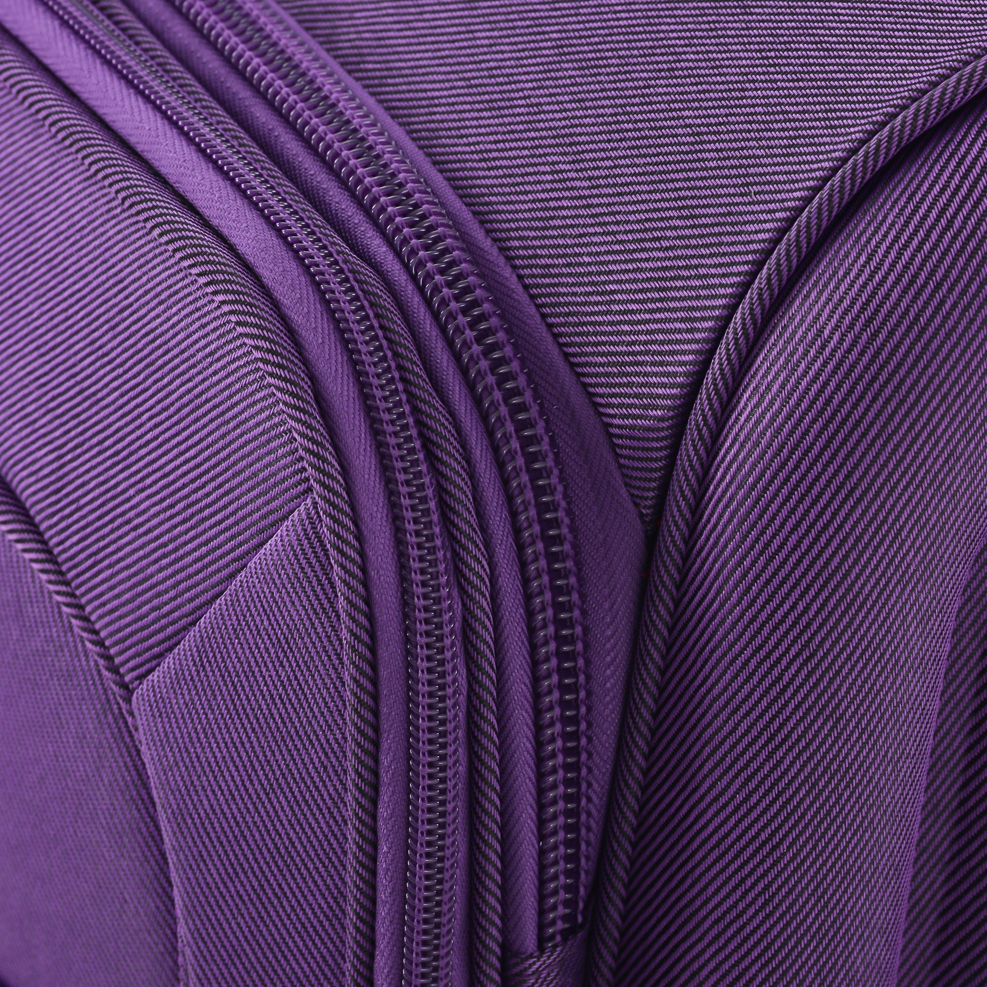 3-Piece Lightweight Expandable Softside Spinner Luggage Set