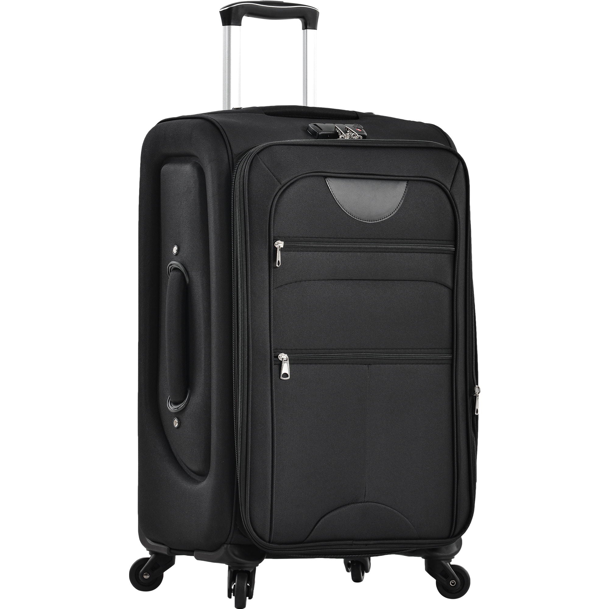 3-Piece Lightweight Expandable Softside Spinner Luggage Set