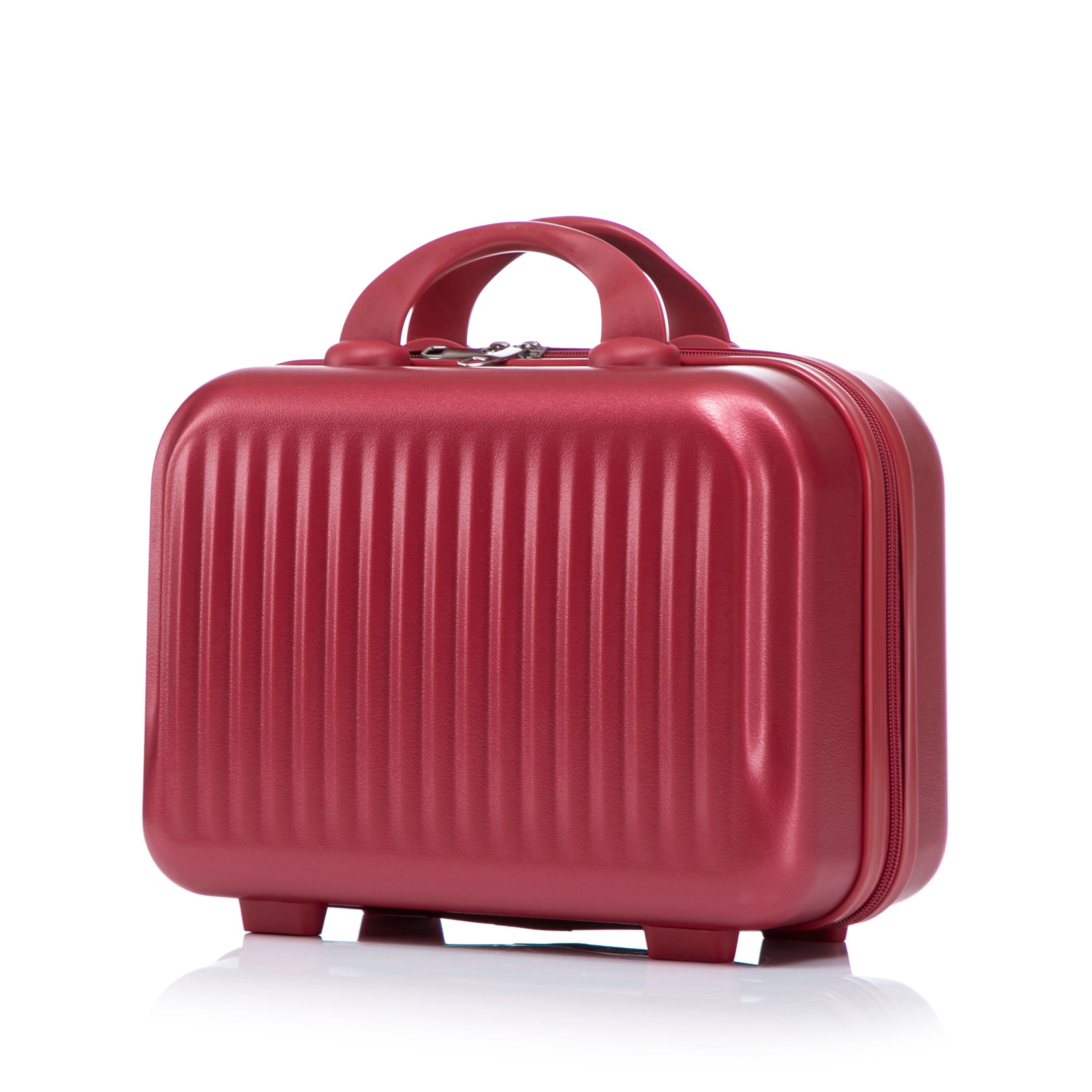ABS Spinner Wheel Luggage Set with Combination Lock - Red