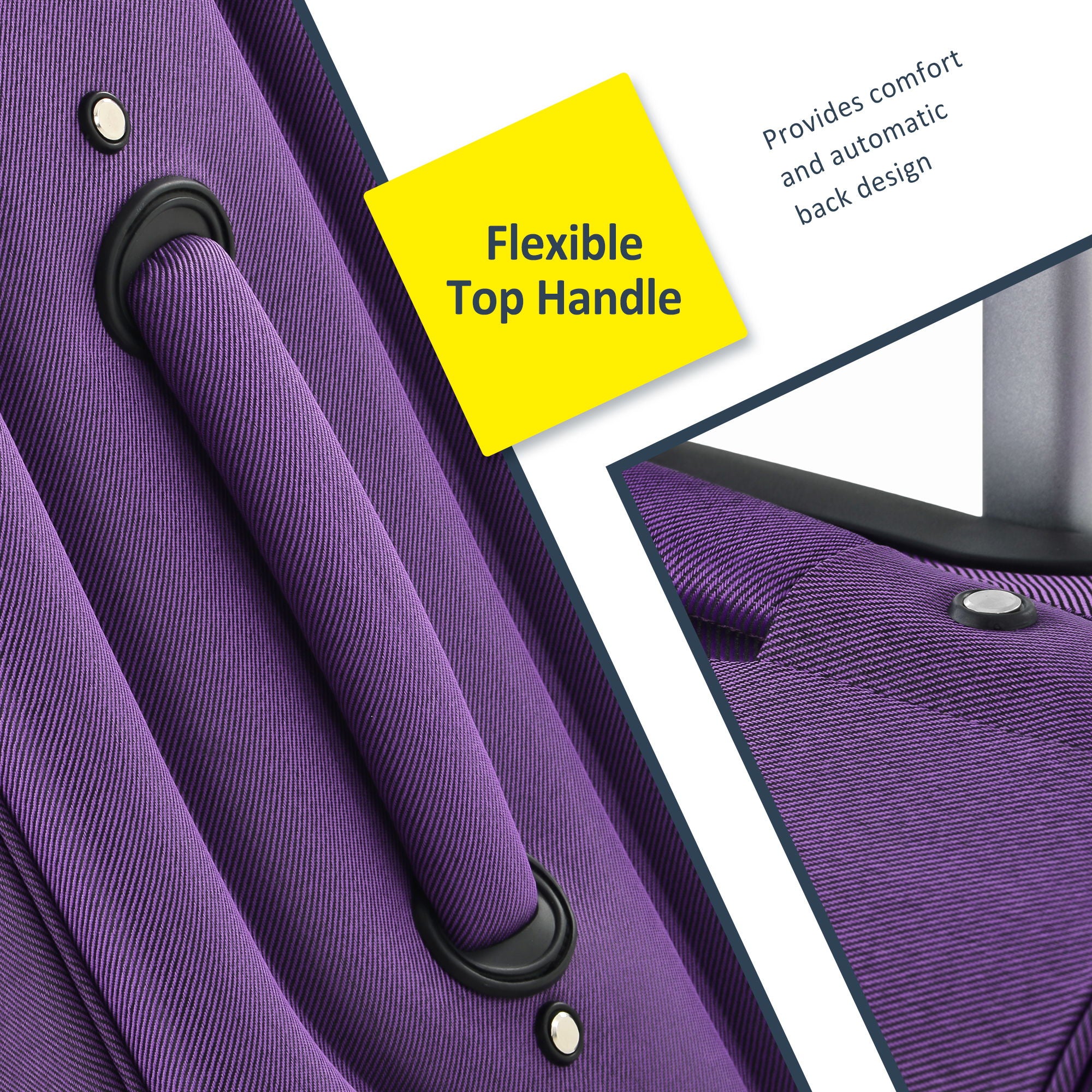 3-Piece Lightweight Expandable Softside Spinner Luggage Set