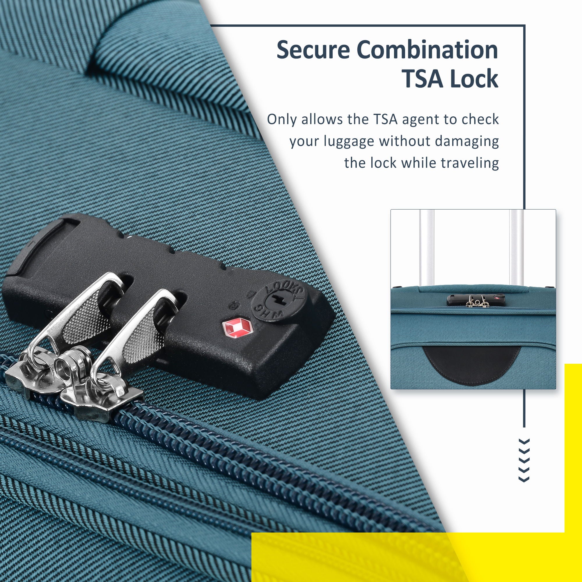 3-Piece Lightweight Expandable Softside Spinner Luggage Set