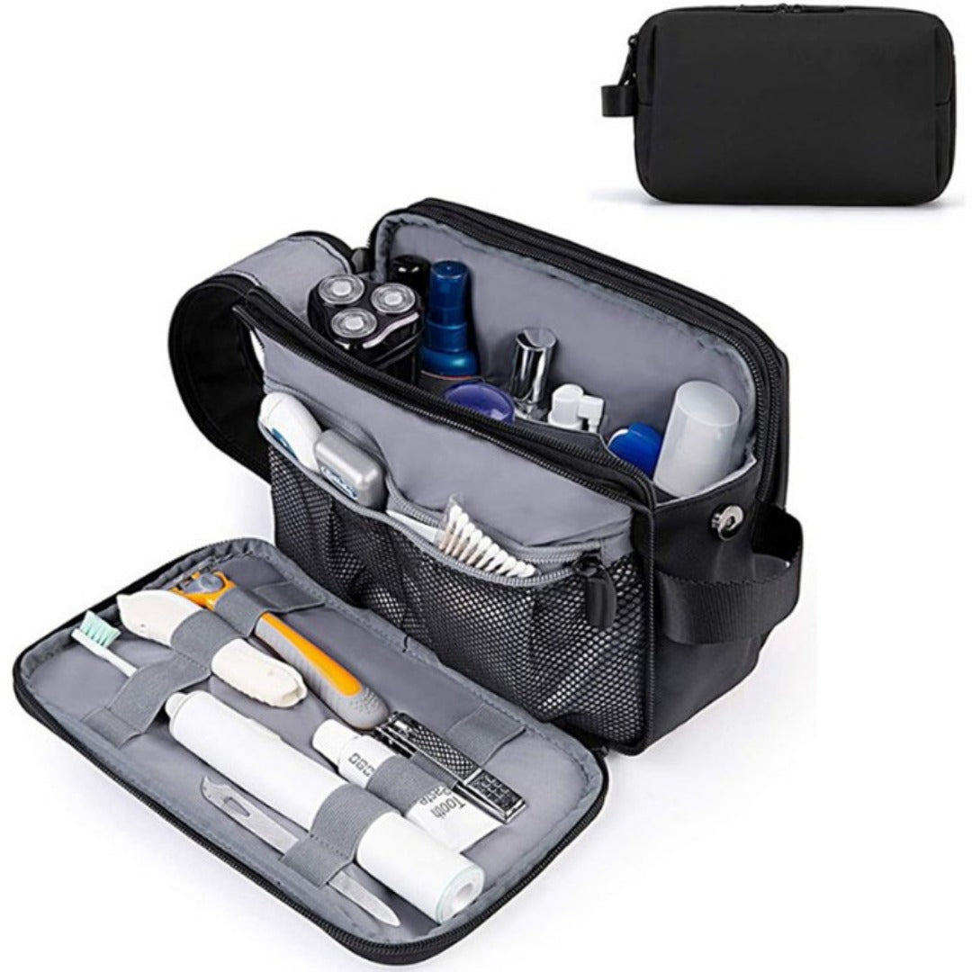 Unisex Waterproof Toiletry Bag with Compartments