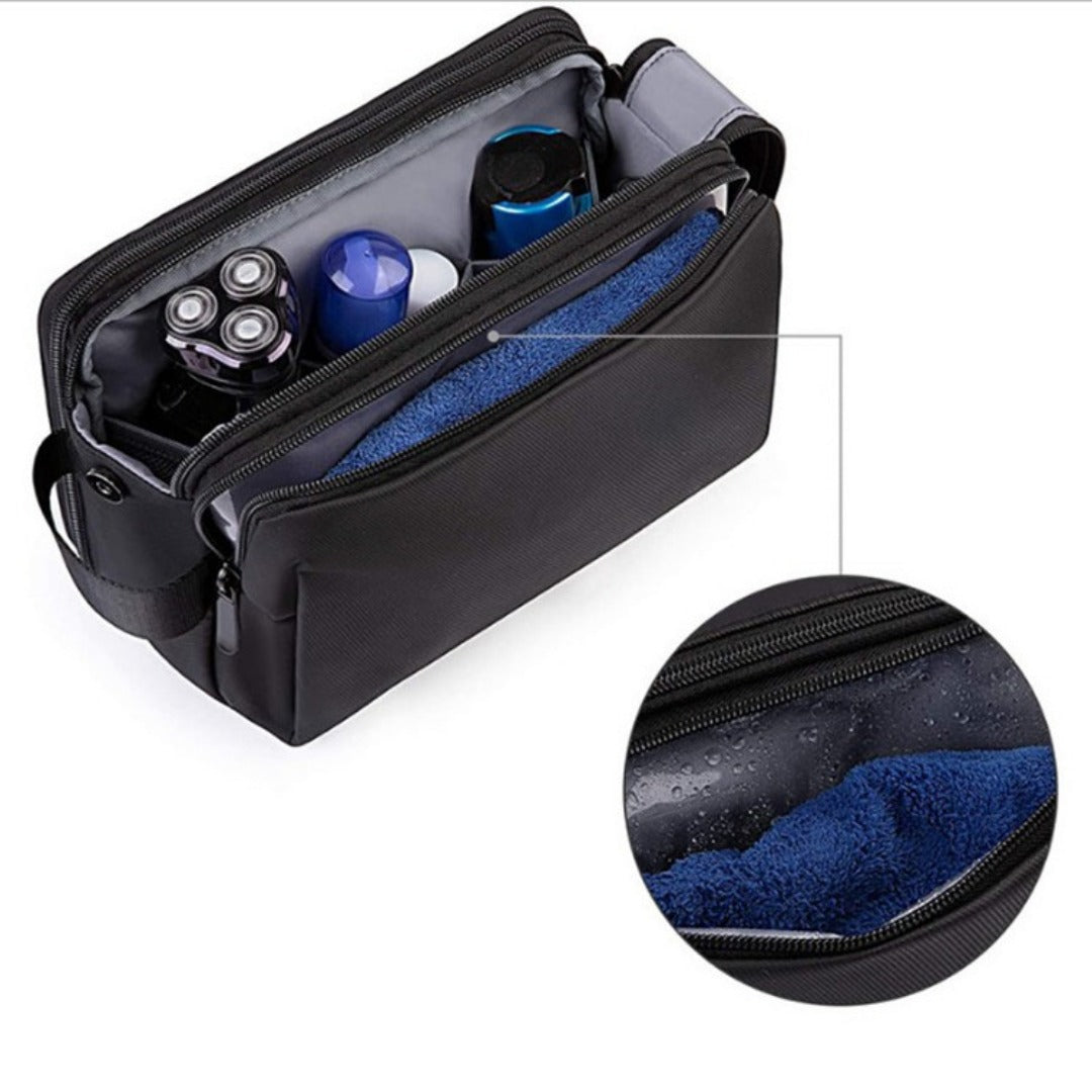 Unisex Waterproof Toiletry Bag with Compartments
