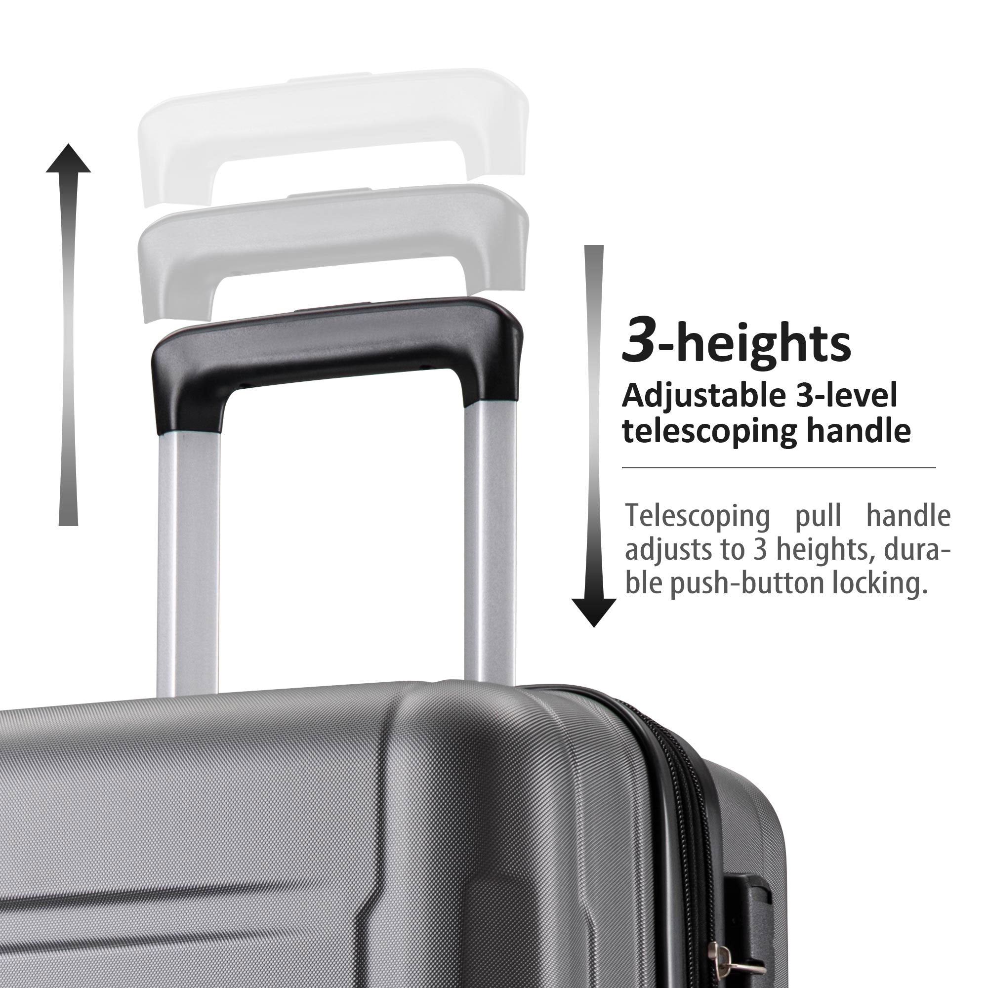 2-Piece Expandable Spinner Luggage Set with TSA Lock