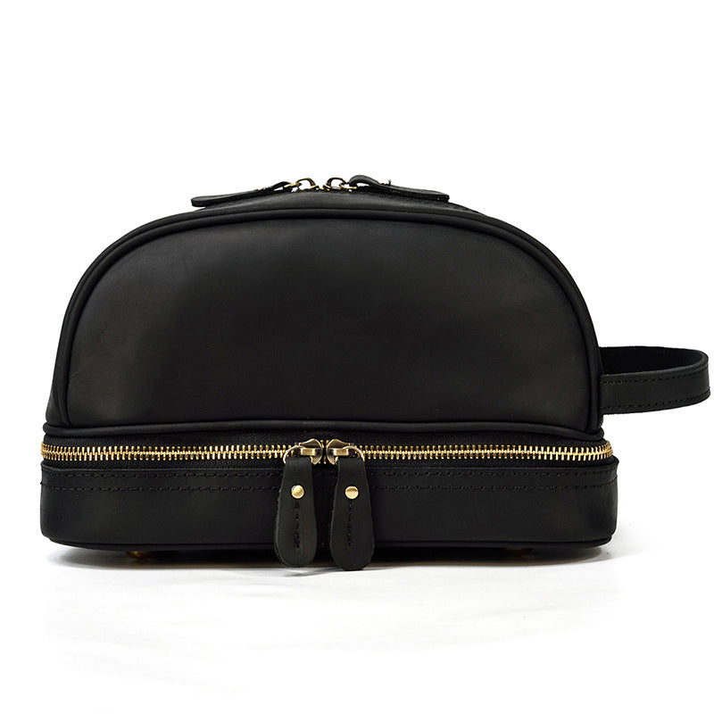 Full Grain Leather Handmade Wash Bag – 8814