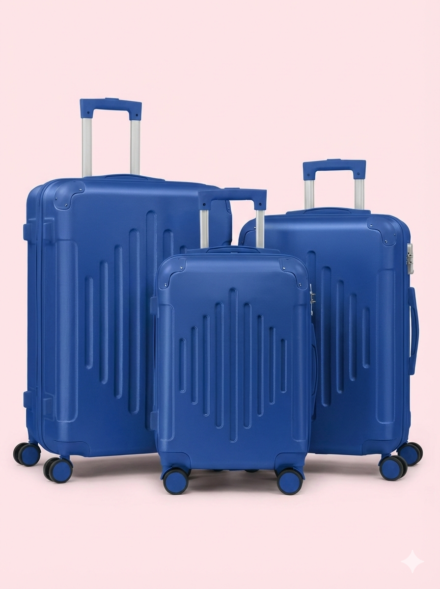 3-Piece Hardshell Spinner Luggage Set with TSA Lock