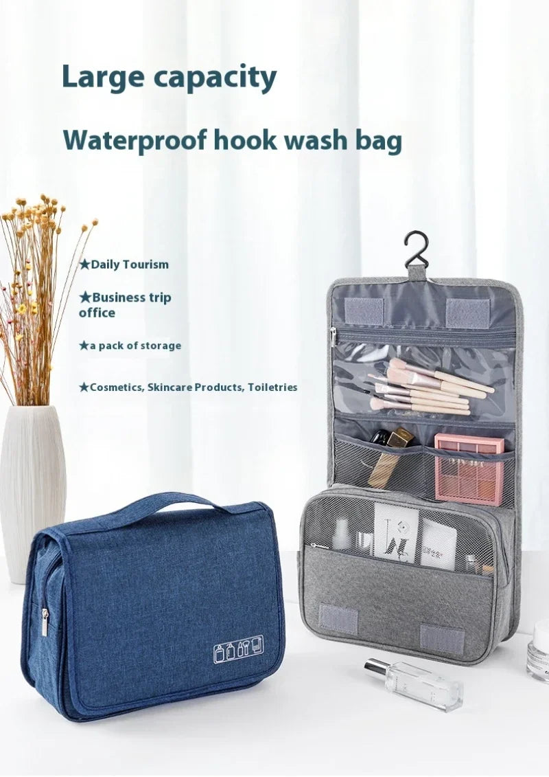 Foldable Hanging Toiletry & Makeup Organizer