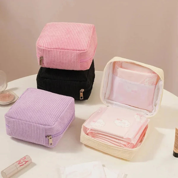 Multifunctional Mini Sanitary Napkin & Makeup Organizer Pouch