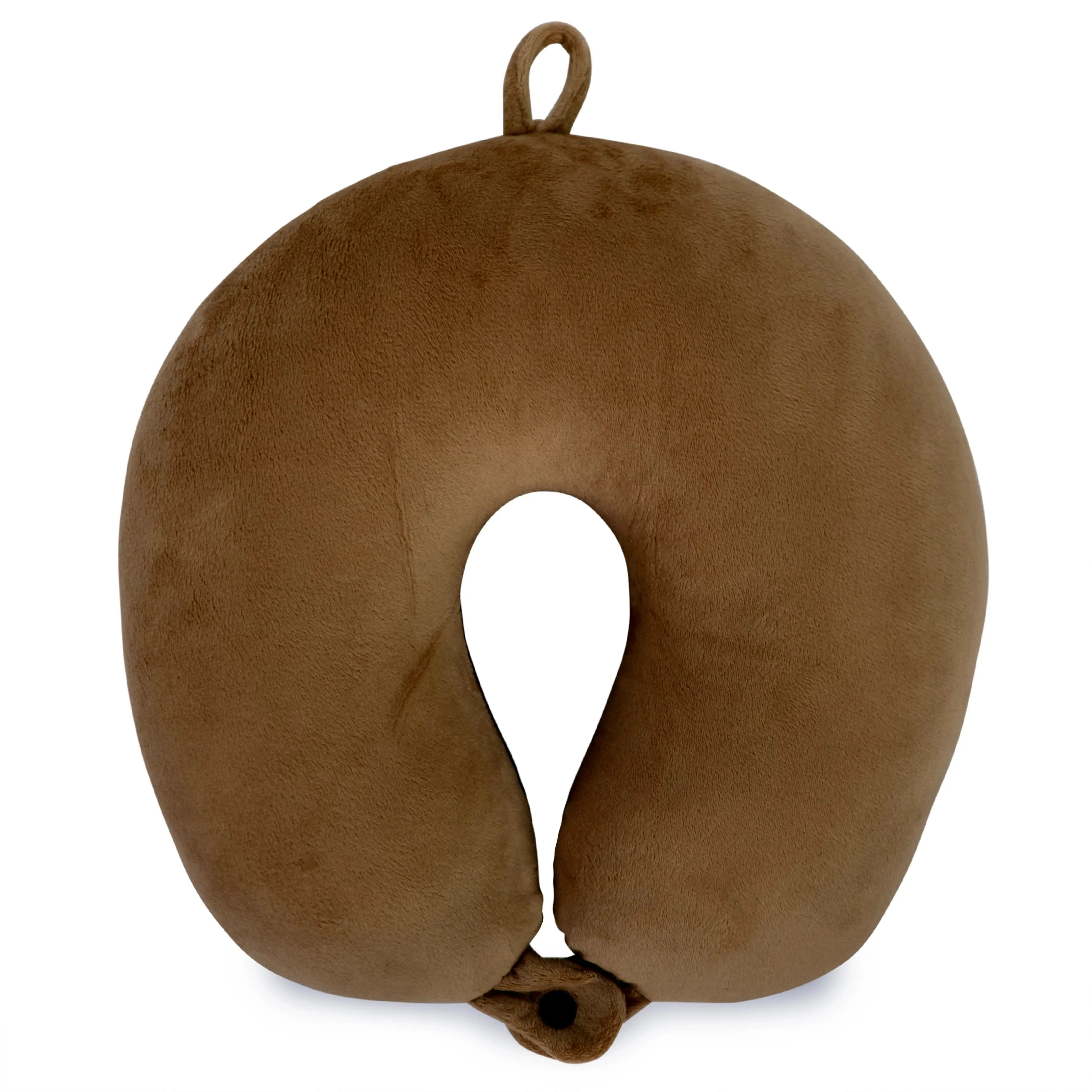Plush Microbeads Travel Neck Pillow