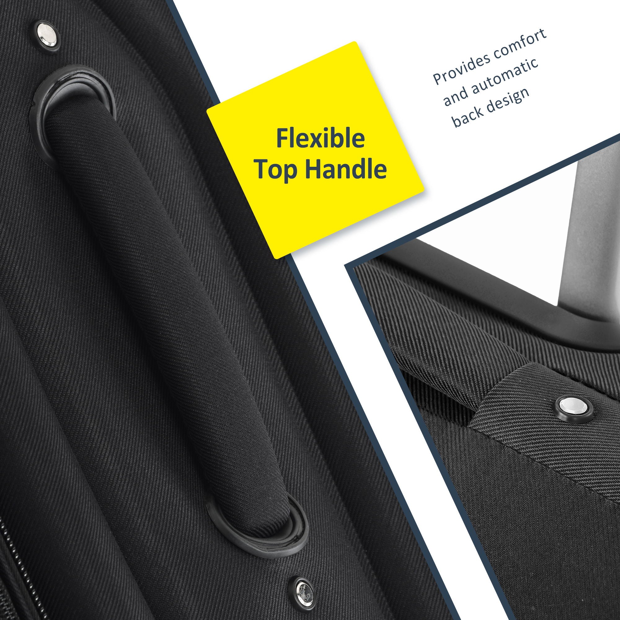 3-Piece Lightweight Expandable Softside Spinner Luggage Set