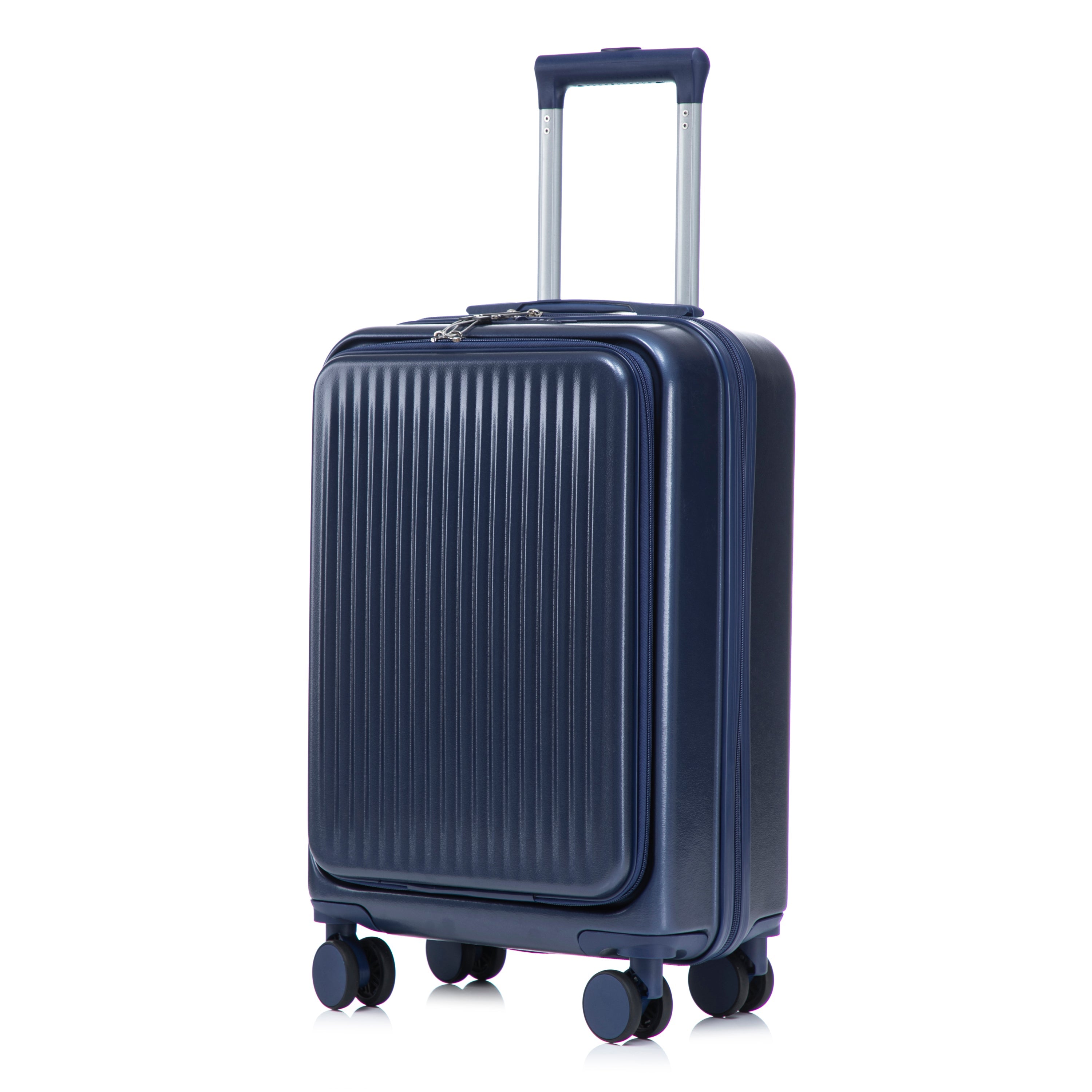 ABS Spinner Luggage Set with Combination Lock - Navy