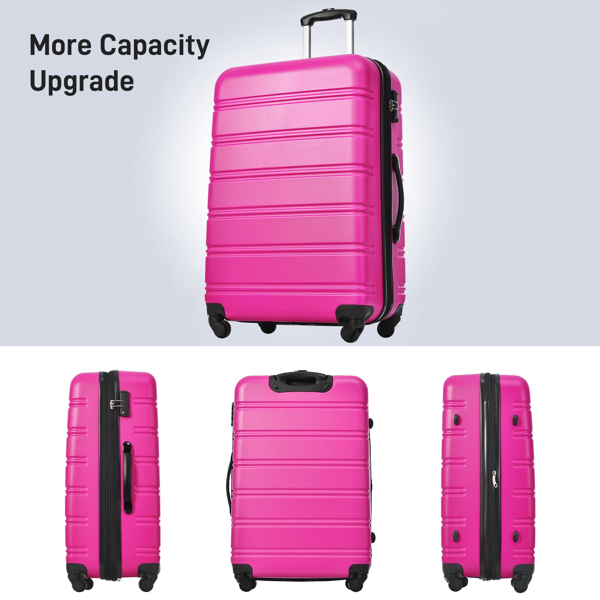 4-Piece Hardshell Luggage Set with Bag & TSA Lock