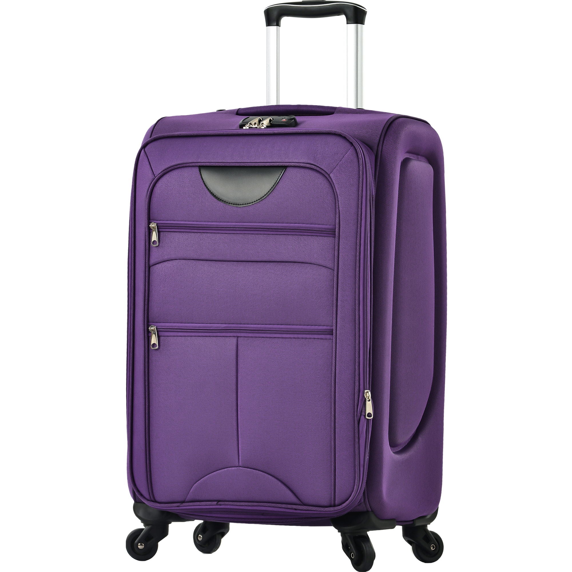 3-Piece Lightweight Expandable Softside Spinner Luggage Set
