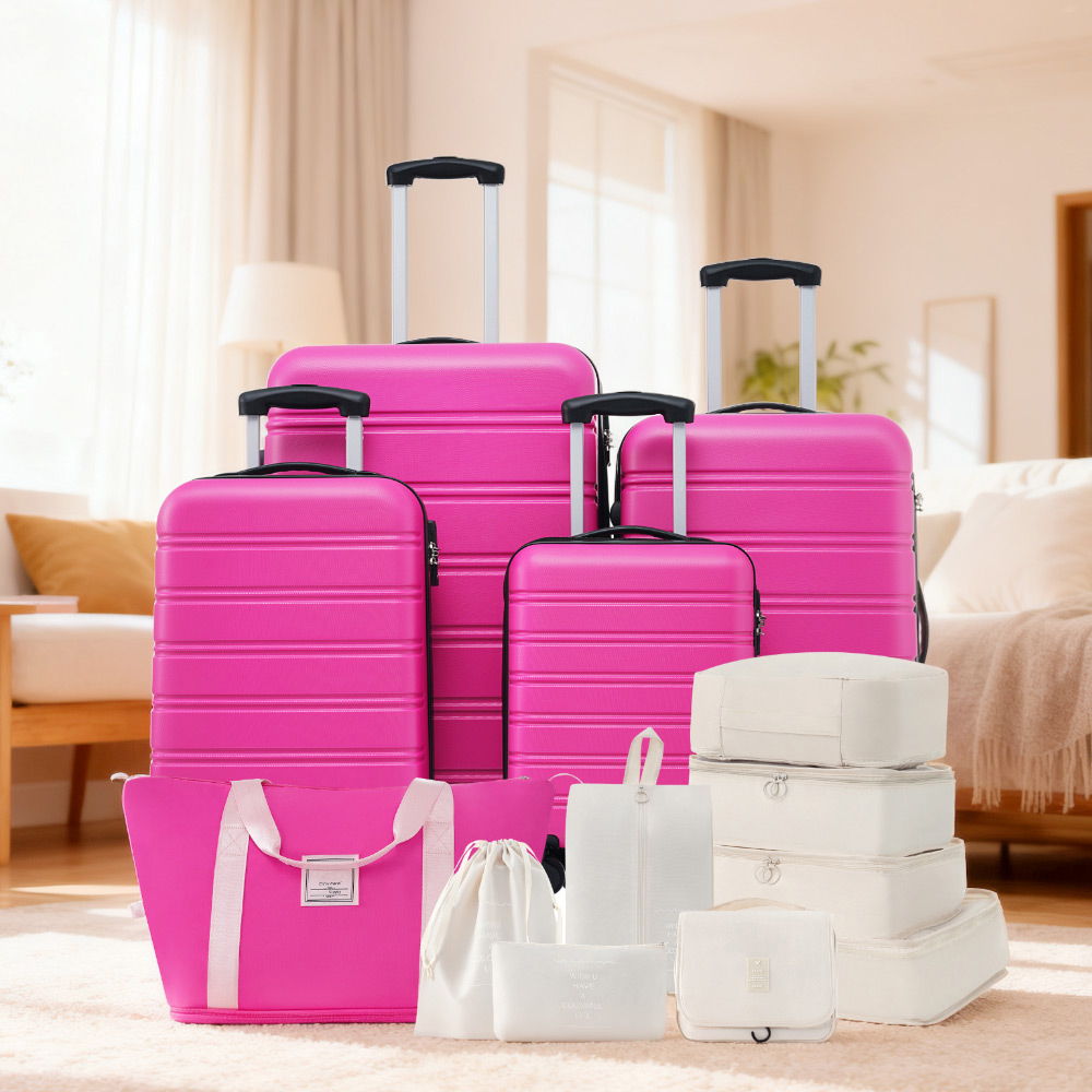4-Piece Hardshell Luggage Set with Bag & TSA Lock
