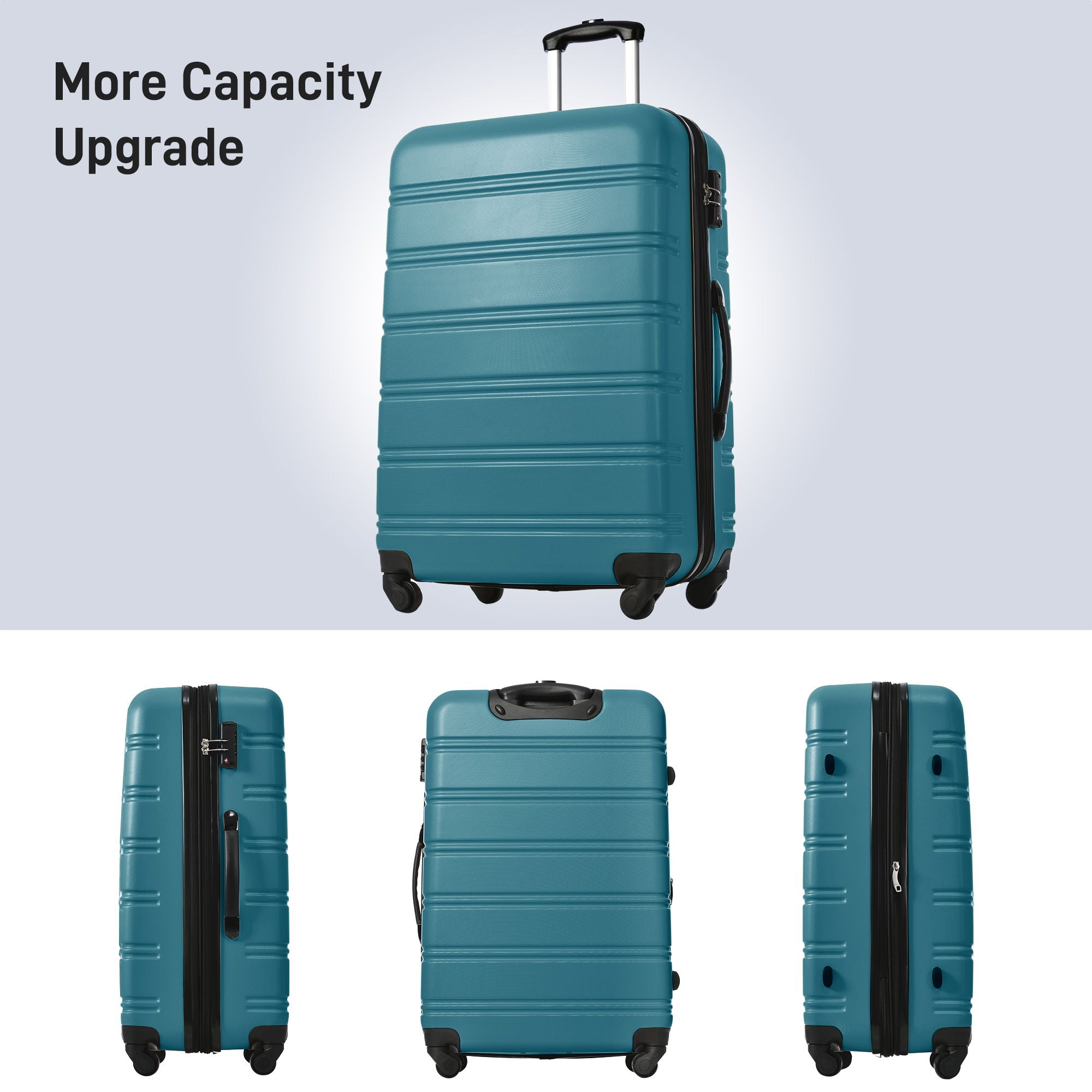 4-Piece Hardshell Luggage Set with Bag & TSA Lock