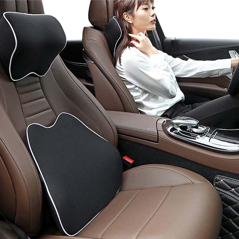 Memory Foam Car Seat Headrest & Neck Support Pillow