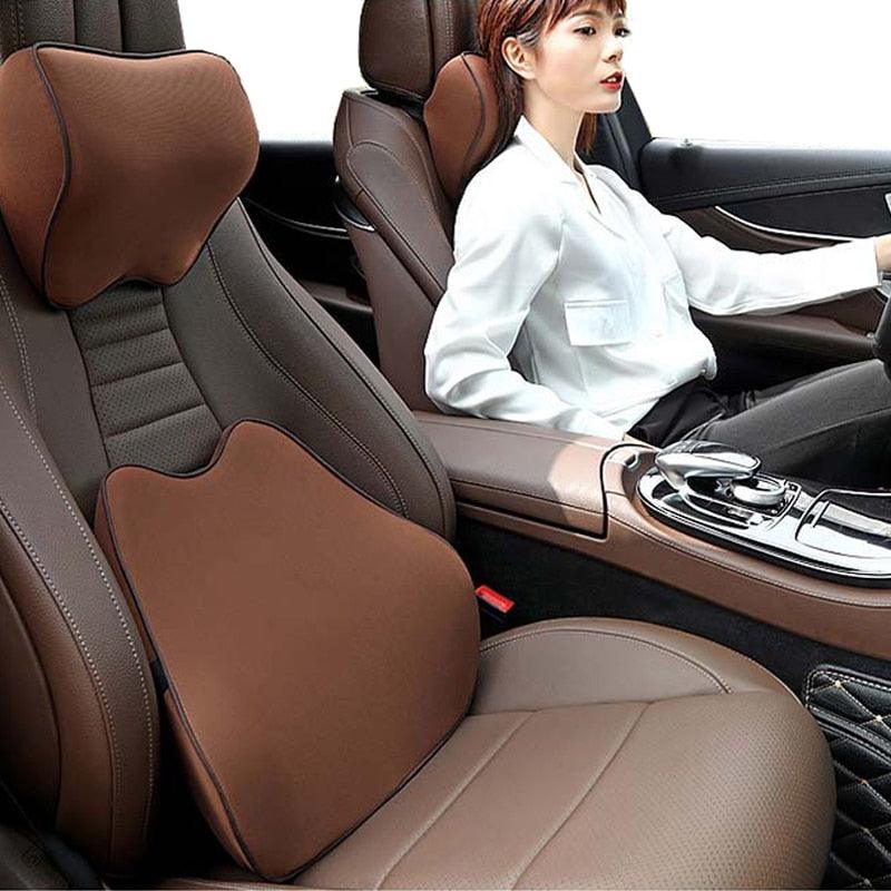 Memory Foam Car Seat Headrest & Neck Support Pillow