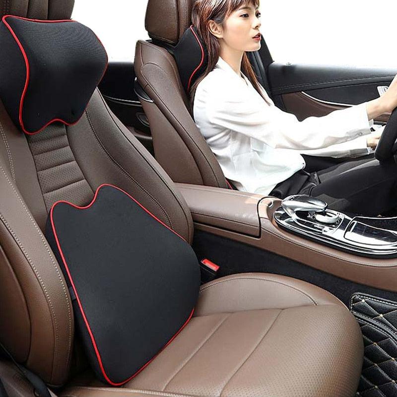 Memory Foam Car Seat Headrest & Neck Support Pillow