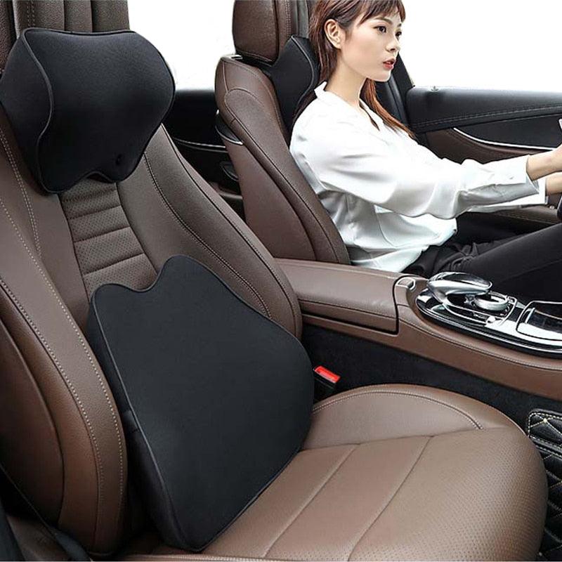 Memory Foam Car Seat Headrest & Neck Support Pillow