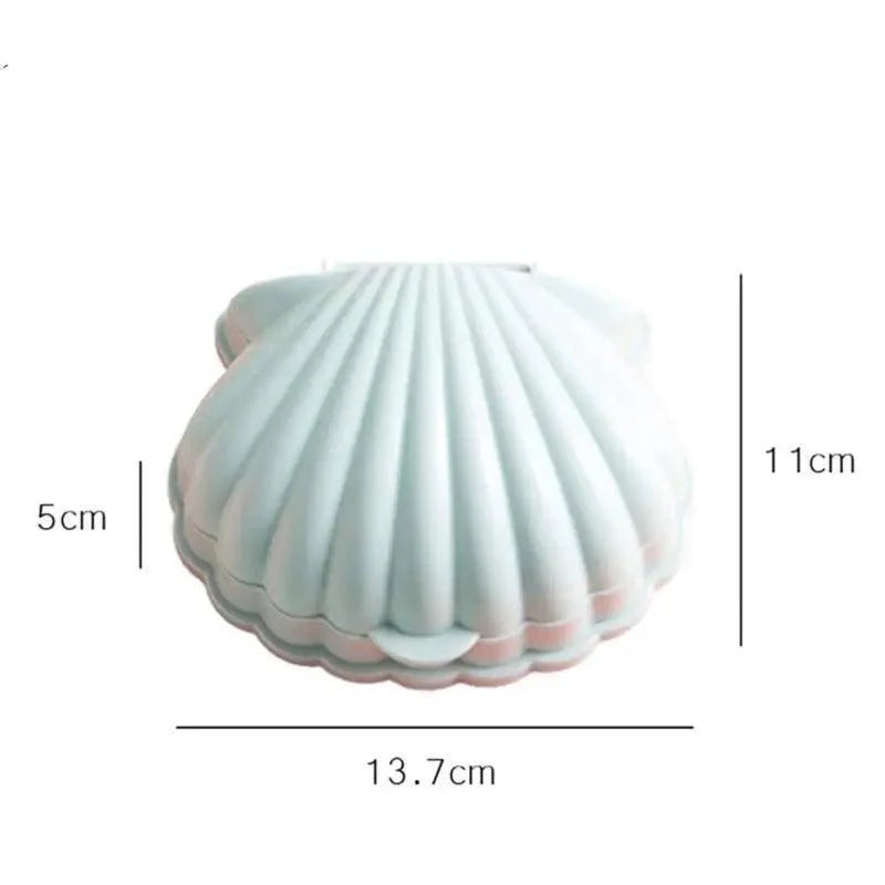 Portable Seashell Soap Box with Drainer