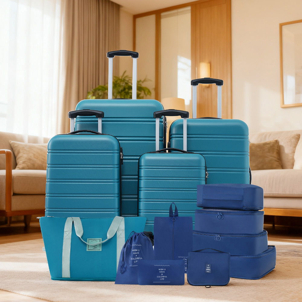 4-Piece Hardshell Luggage Set with Bag & TSA Lock