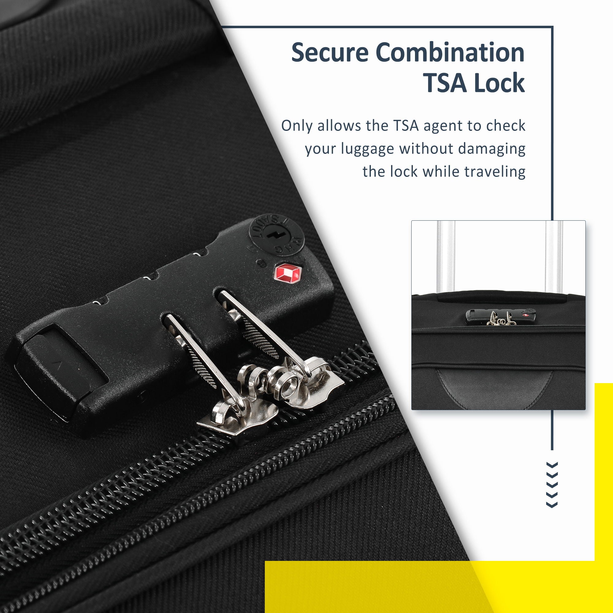 3-Piece Lightweight Expandable Softside Spinner Luggage Set