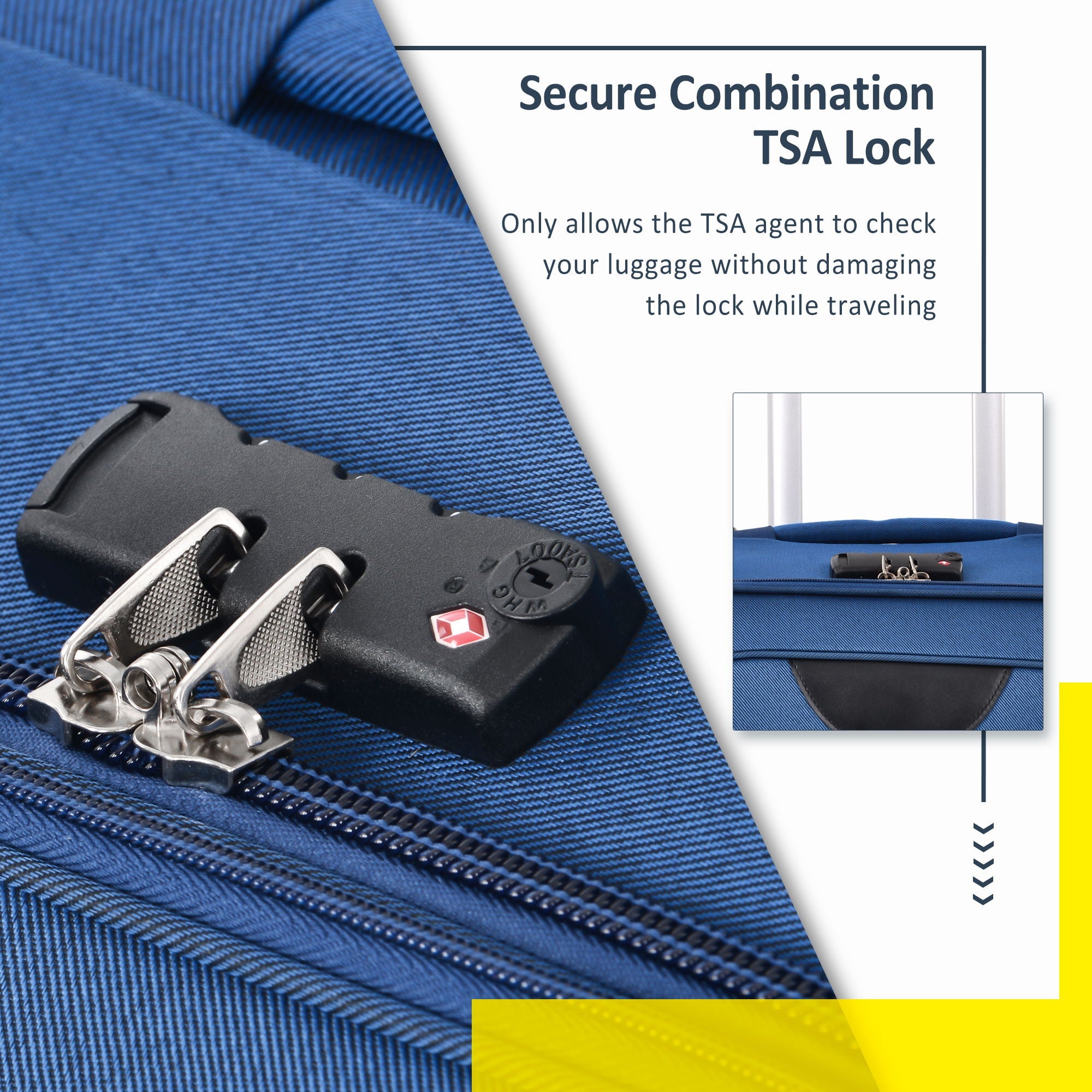 3-Piece Lightweight Expandable Softside Spinner Luggage Set