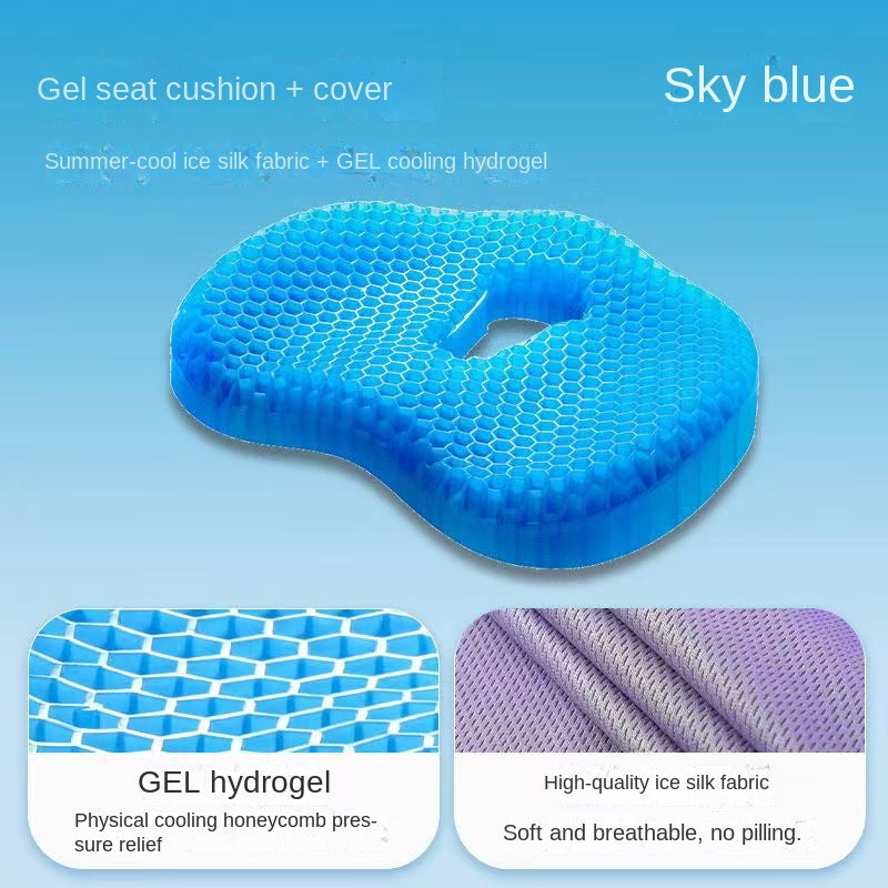 Honeycomb Gel Seat Cushion – Cooling Silicone Pad