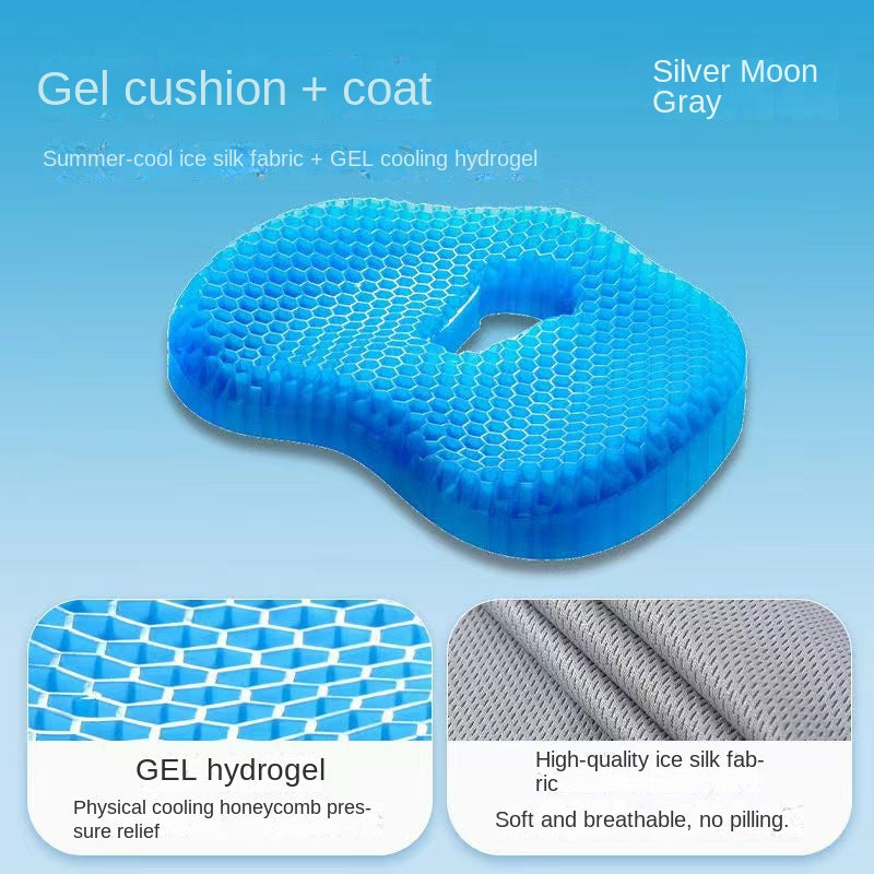 Honeycomb Gel Seat Cushion – Cooling Silicone Pad