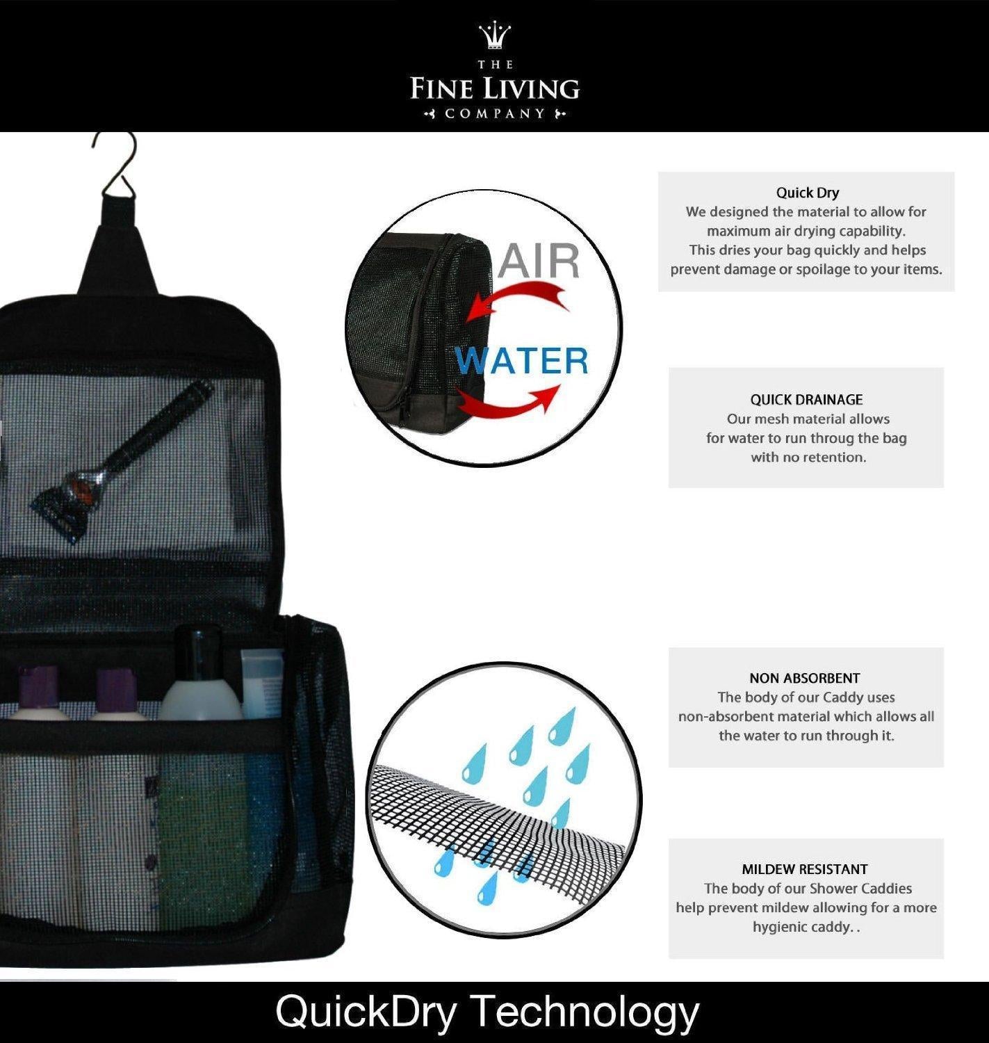 Portable Hanging Mesh Shower Caddy Organizer