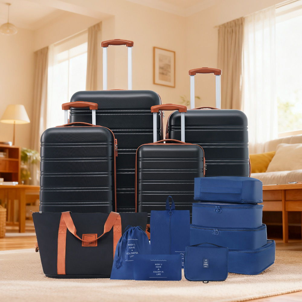 4-Piece Hardshell Luggage Set with Bag & TSA Lock