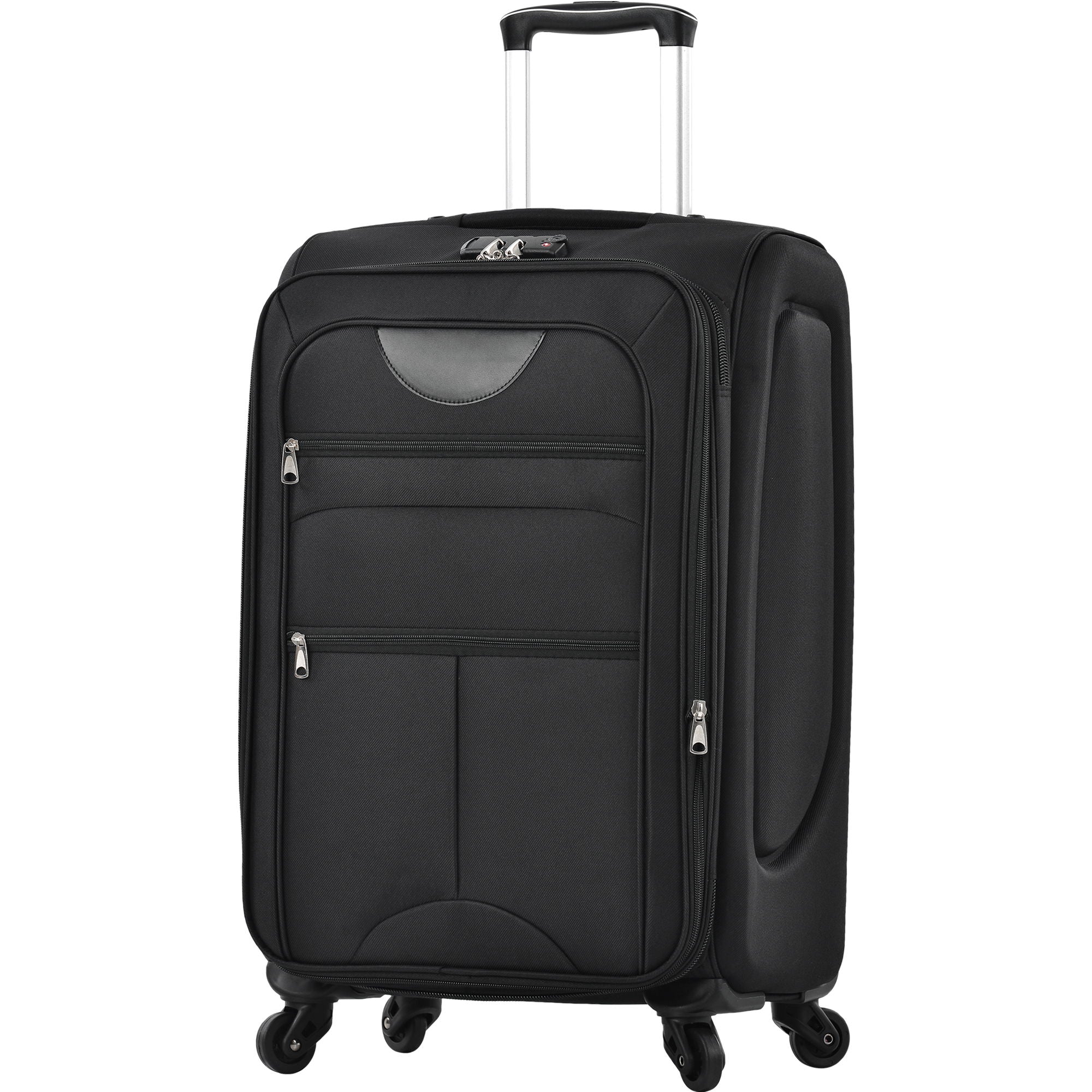3-Piece Lightweight Expandable Softside Spinner Luggage Set
