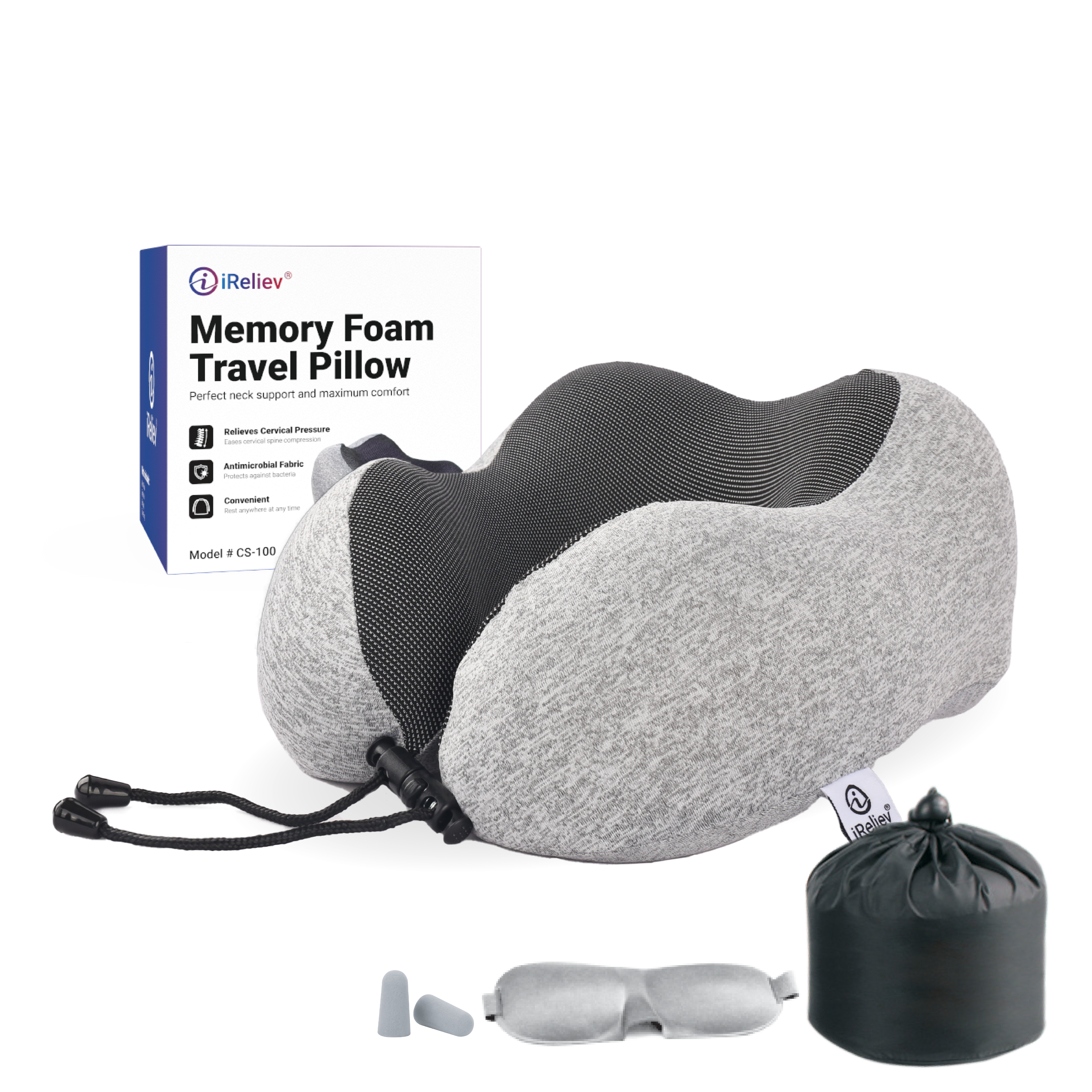 Memory Foam Travel Pillow
