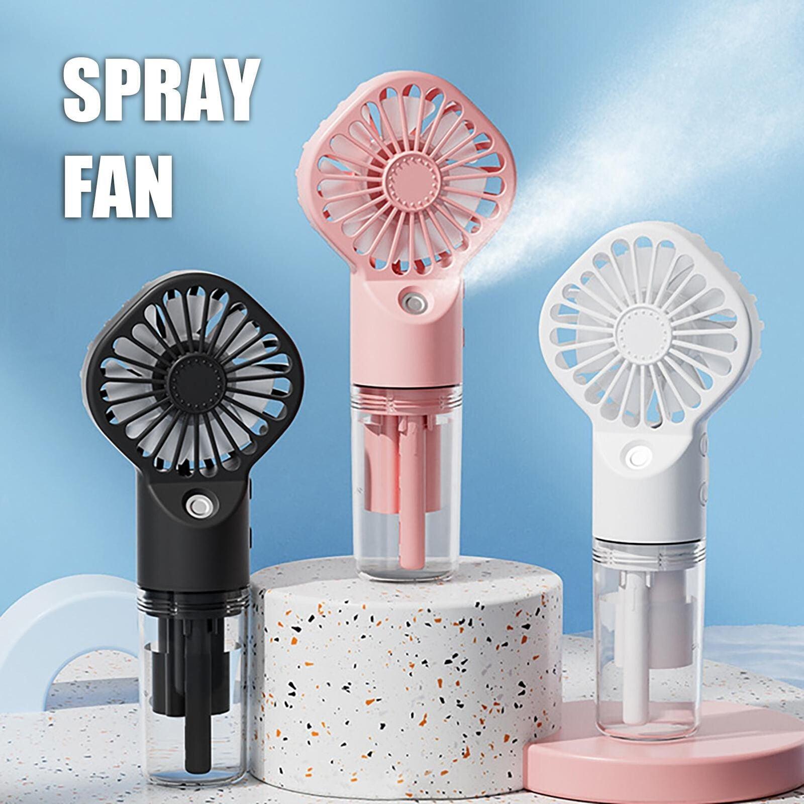 USB Rechargeable Portable Misting Handheld Fan