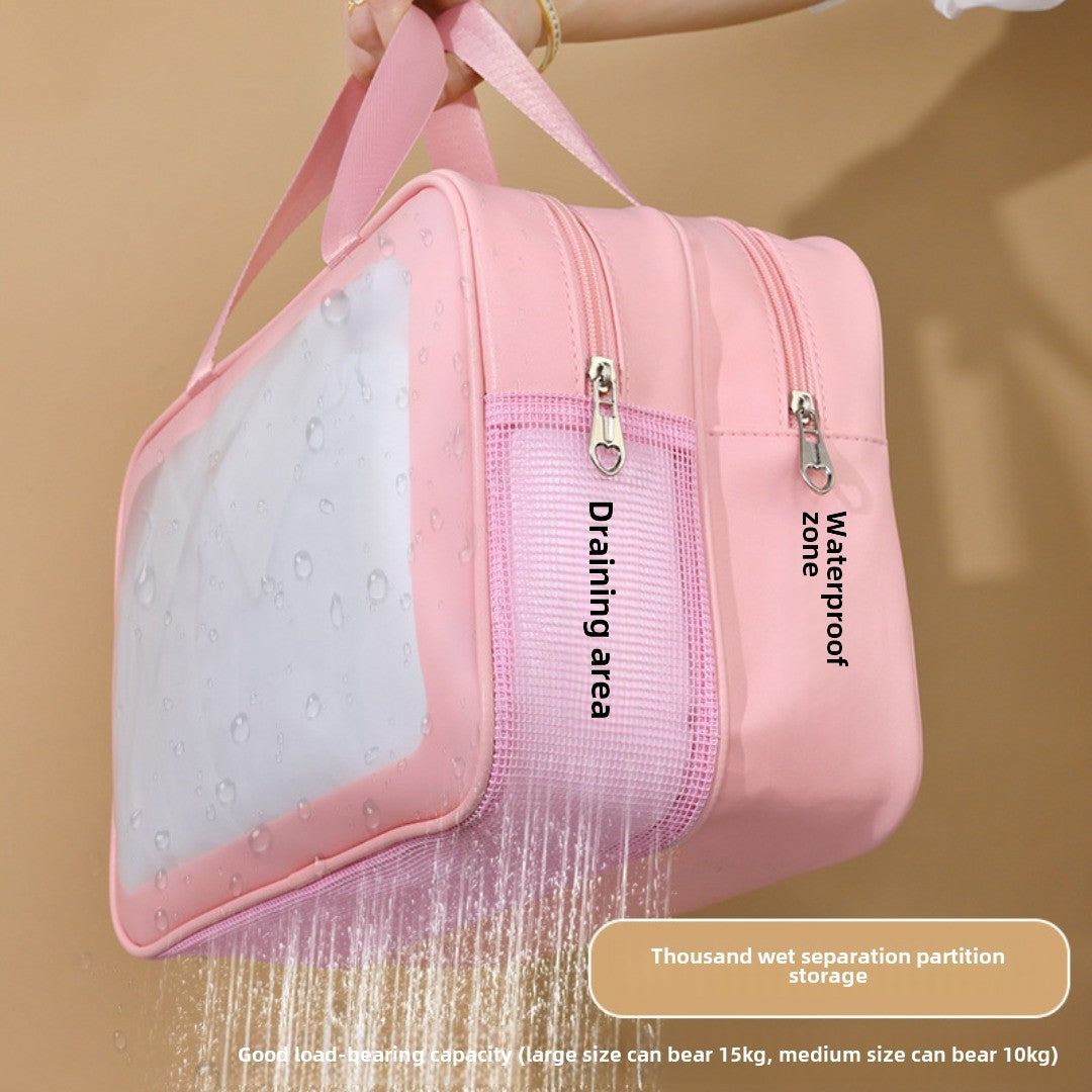 Dry & Wet Separation PVC Transparent Beach Bag